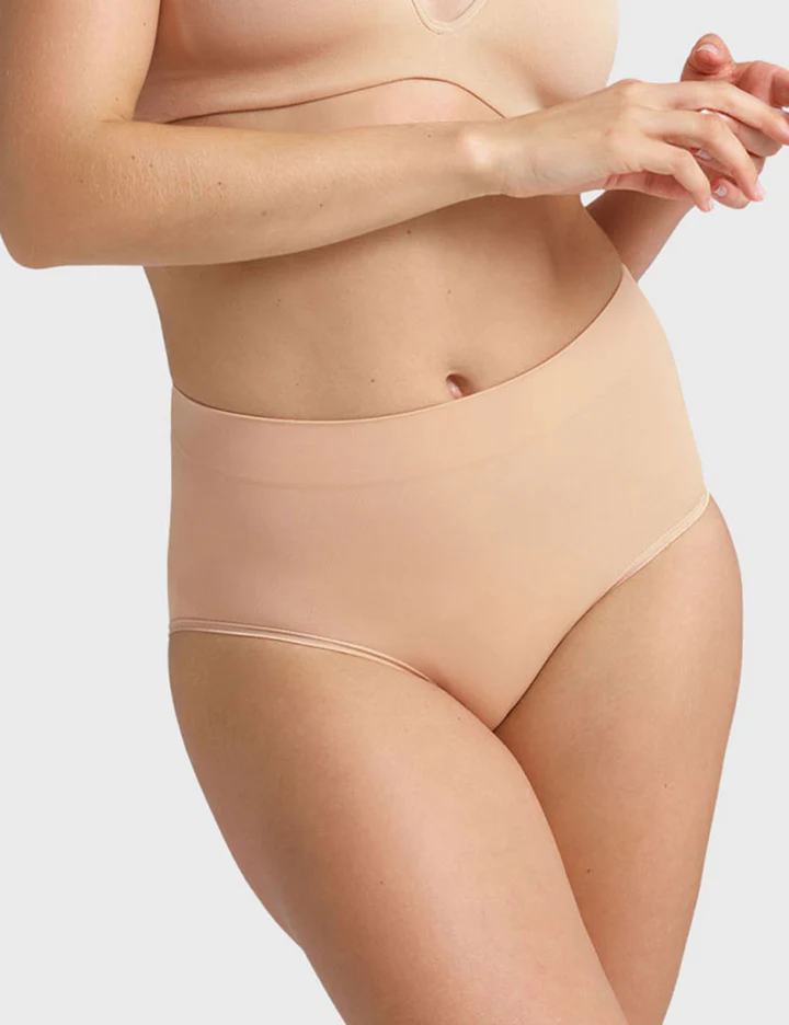 Ambra Powerlite Full Brief Rose Beige