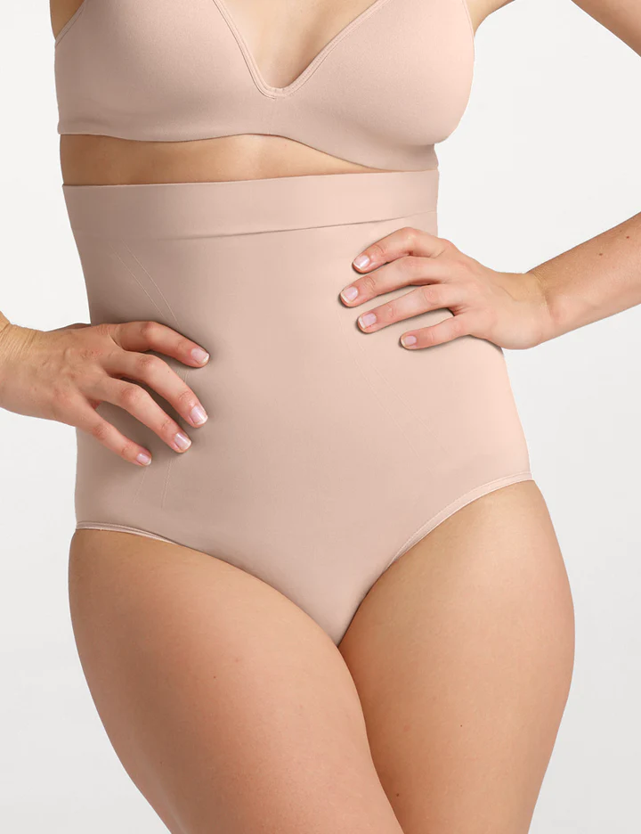 Ambra Powerlite High-Waist Brief Rose Beige